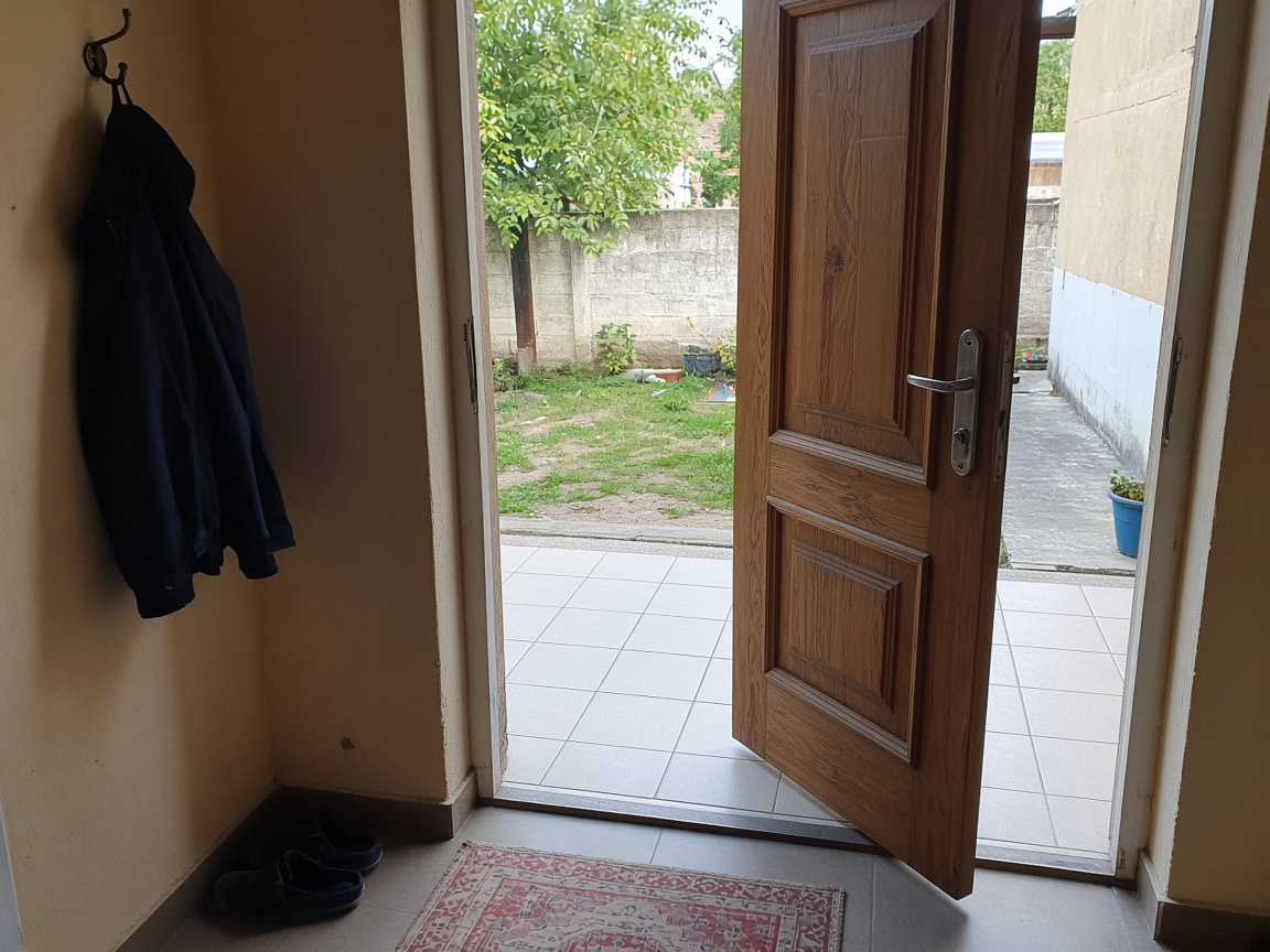 Hyrja e shtëpisë, e hapur